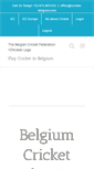 Mobile Screenshot of cricket-belgium.com